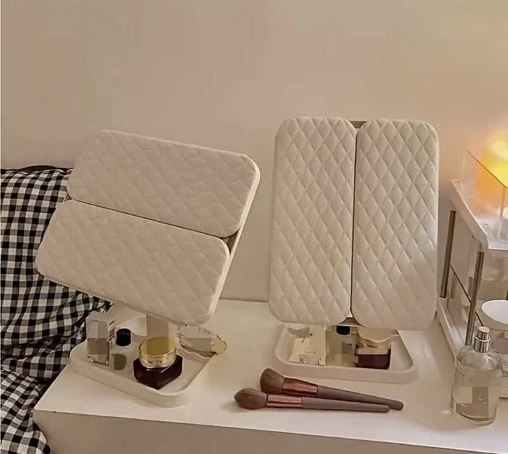 3 Hissəli LED Makiyaj Güzgüsü